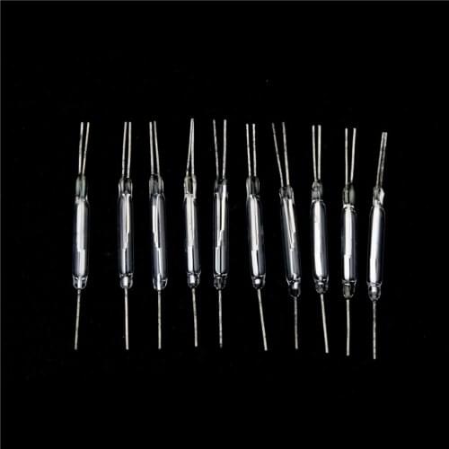 Generic New 10PCS Reed Glass Magnetic Switches N/O N/C SPDT 300VDC 10W 3*20MM
