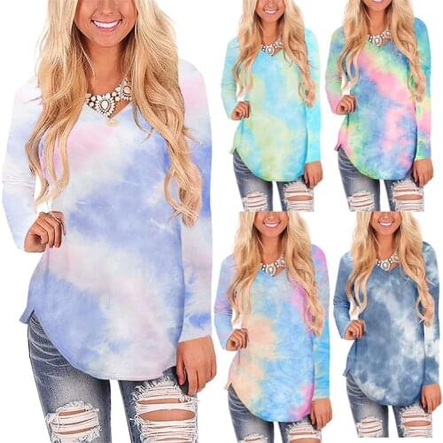 In-Stock Item Fashion Casual Summer T-shirt 100% Polyester Tees Tie Dye Tshirt