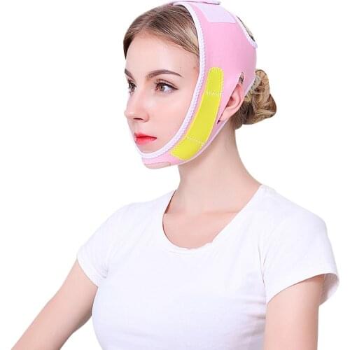 Face-lift Bandage V-face Shaping Elastic Face Chin Strap Reduce Double Chin Face Slimming Facial Care Tool TK-ing
