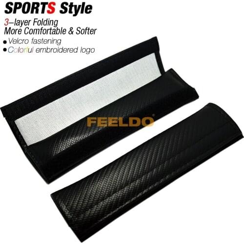 10Pair Carbon Fiber Seat Belt Cover Shoulder Pad For Mixed order #FD-4270