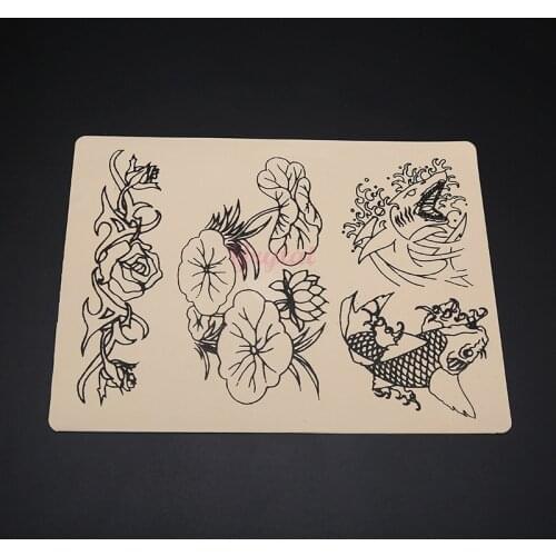 10pcs Makeup Practice Skin Professional Cosmetic Permanent Makeup lotus Tattoo Practice Skin for Tattoo free shipping