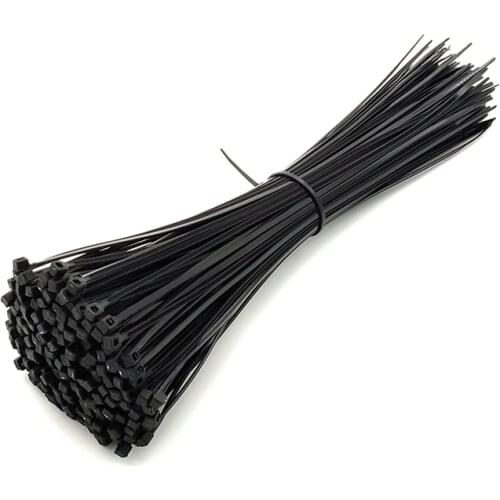 100Pcs Nylo Cable Self-locking Plastic Wire Zip Ties Set 3*80 3*100 3*200 White Fasten Loop Cable Various Specifications