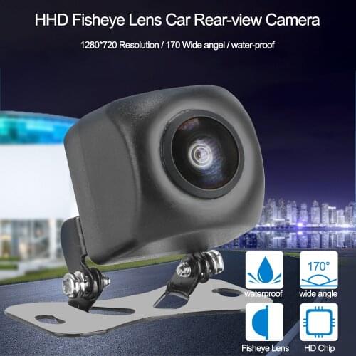 1280x720 High-definition HD Lens Fisheye 170° Wide Angle Car Rear View Camera Parking Assistance Kit Night Vision