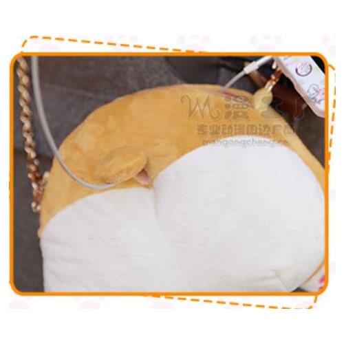 2021 Cute Plush Toy Stuffed Shape Bag Girls Alien Funny Ass Bag Cartoon Design Shoulder Bags Embroidery Handbag Coin P