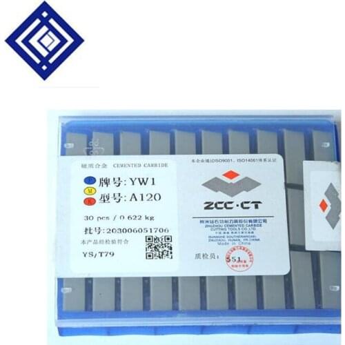 30pcs/box YW1 A120 Tungsten Carbide Welding Blade High Speed External Cutting Tool Boring Cutter For Steel Cast Steel