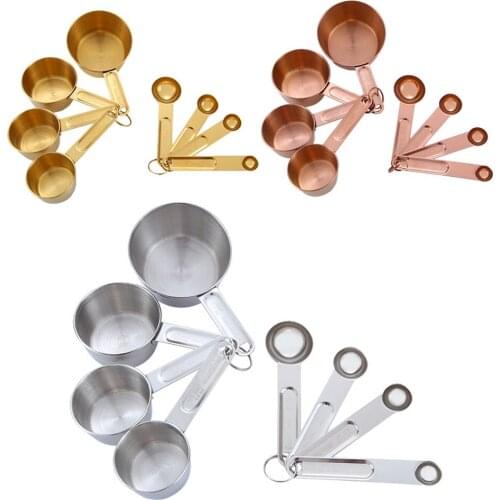 8pcs Kitchen Tools Measuring Spoons Set Teaspoon Coffee Sugar Scoop Cake Baking Measuring Cups Kitchen Cooking Baking Tools