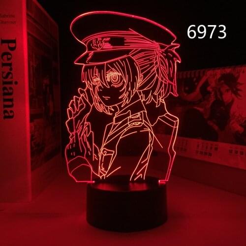 Anime Saga of Tanya The Evil 3D Led Lamp for Bedroom Decor Nightlight Child Birthday Gifts 3d Light