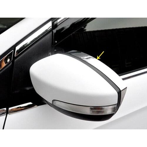 Car Stick Rear Rearview Side Glass Mirror Trim Frame Rain Shield Sun Visor Shade ABS For Ford Kuga Escape 2017 2018 2019 2020