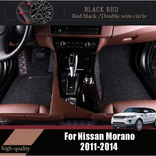 Car Floor Mats Carpets For Nissan Morano 2014 2013 2012 2011 Luxury Double Layer Wire Loop Auto Accessories Interior Protector