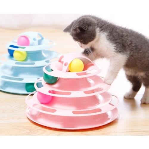 Tower for Cats Cat Toys Tunnel Mouse Toy Intimate Ball Goods Kitten Supplies Anti Stress Interactive Balls Prank Funny Animal