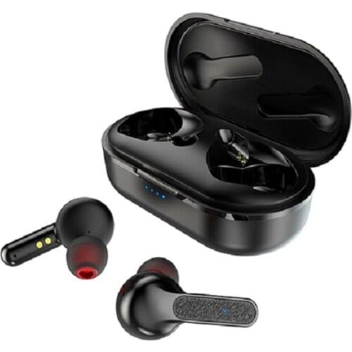 Bluetooth 5.0 Earphone with Siri Voice Function True Wireless Stereo Hifi Sound Twin Earbuds with Replaceable 3 Pair Earmuffs