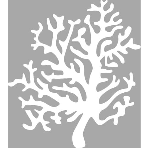 Kelly Coral Stencil Design, Painting Template 30x30 Cm, Walls, Tiles, furniture For Easy and Practical Pattern Application