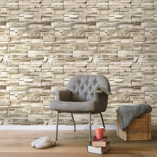 Home Faux Brick Vinyl Wallpaper Sticker Decorative Contact Paper for Walls Stone Peel and Stick WallpaperCounter Home Decor