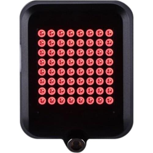 USB Rechargeable Bike Tail Lamp 64 LED Bicycle Turn Signal Lights with Intelligent Sensor Brake Turn Sign Cycling Accessories