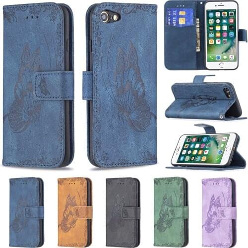 Butterfly leather Wallet Phone Case For iPhone 7 8 Plus X XS XR XSMax 11 12 Pro Max 12Mini Cases