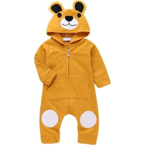 Cute Girls Animal Rompers Cartoon Baby Rompers Novelty Cotton Baby Boys Stitch Baby\s Sets Newborn Clothes 2019