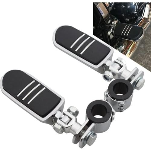 Motorcycle Foot Pegs Footrest Crash Bar 32mm Mount Hole Clamps Universal For Harley Softail Touring Honda Yamaha Triumph