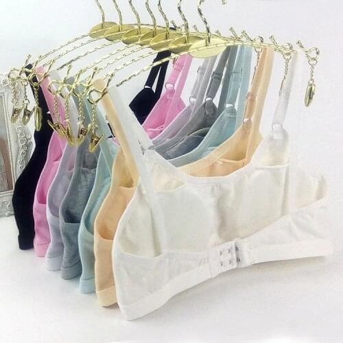 Children Young teenage girl underwear cotton bamboo soft breathable bras for teens puberty girls small kids training bra student
