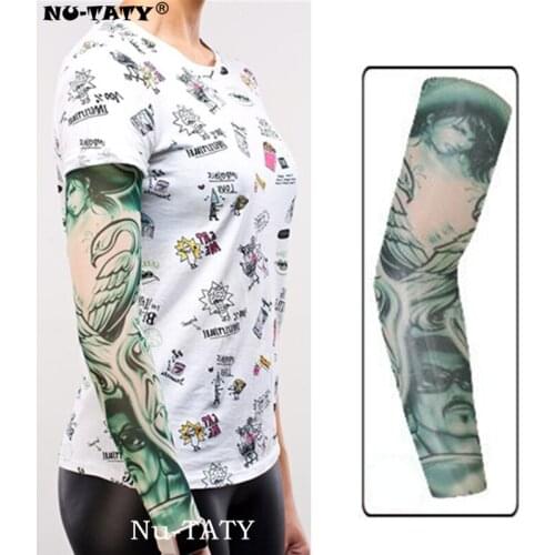 Nu-TATY Fashion pattern Man&woman style Tattoo Sleeve Stockings Body Art Leggings Cool Boys Girls Party Wearings