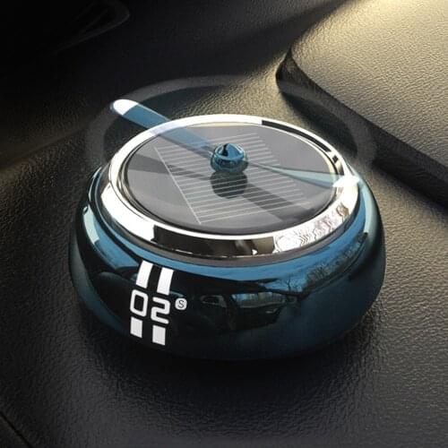 Car Air Freshener Creative Solar Energy Rotatable Propeller Auto Perfume Flavoring For Cars Products Interior Car Accessories