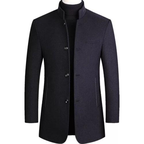 Mens Tweed Coat,Mens Trench Coat Jacket,Middle-aged Dads Coat,collar Tweed Coat,Middle-aged and Old Wool Coat,Tweed Coat Men