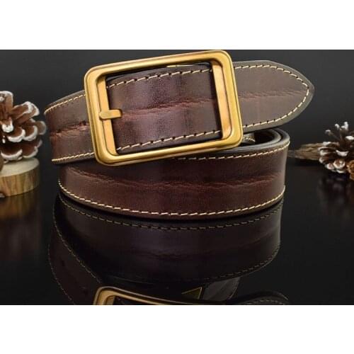 High Quality Retro Jeans Pin Buckle Mens Belt New Designer Brand Luxury Belt Mens Trend Smooth Belt Fashion