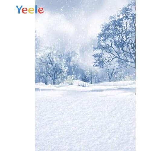 Christmas Winter Snow Forest Snowflake Home Decoration Backdrop Photography Custom Photographic Background For Photo Studio