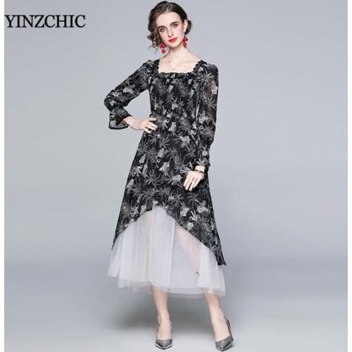 Vintage Woman Lace Dress Floral Embroidery Ladies Party Long Dress Black Midi Skrits for Woman Prom Dresses Evening Skirt