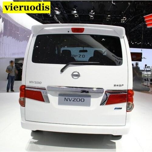 For Nissan NV200 2010-2014 ABS Plastic High Quality Unpainted Rear Trunk Wing Roof Spoiler Car Accessories