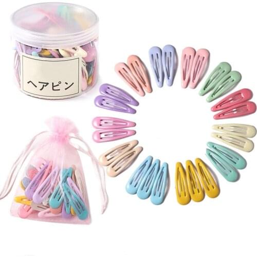 10Pcs/pack Simple Candy Color Girls Clips Gradient color Hair pins Baby clips Hair Holder Styling Tools Accessories
