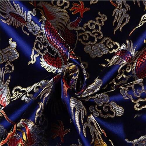115x100cm Blue Metallic Jacquard Brocade Fabric, 3D jacquard yarn dyed fabric for clothing,bedding,bag,curtain