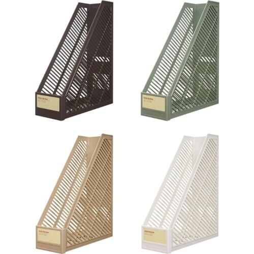 2-layer Vertical File Holder DIY Personalized Students Test Paper Organizer Box