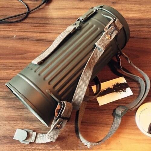 WWII WW2 GERMAN ARMY BOX MILITARY ARMY GAS MASK CANISTER CONTAINER WORLD WAR II SOLDIER MILITARY WAR REENACTMENTS EQUIPMENT