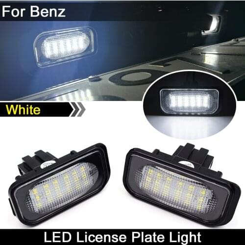 For Benz C-CLASS W203 CLK Convertib A209 W209 CLK C209 SL R230 Chrysle Crossfir white LED license plate light number plate lamp