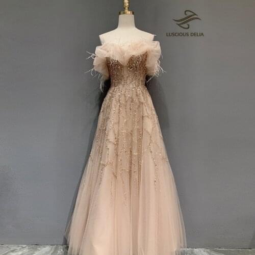 Elegant Gala boat-Neck Evening Dresses 2021 Formal Party Gown Sweetheart A-Line Dress Luscious Delia