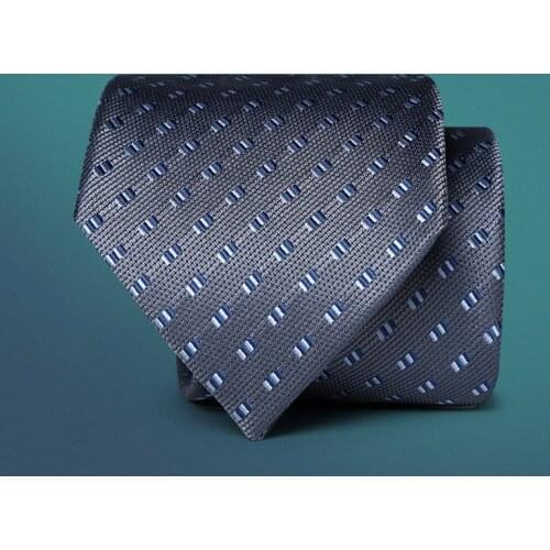 European Mens Fashion Necktie Ties Deep Blue Dot 8cm Tie Casual Bow Tie England Cravat Business Man Wedding Party Groom Wear