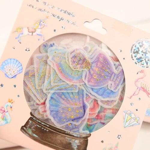 Crystal Ball Gilding Sea Candy Stickers Adhesive Stickers DIY Decoration Stickers