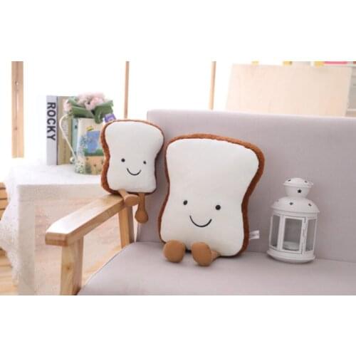 40cm Toy plushed toast Lovely cartoon bread doll Home chair cushion Comfortable sleep pillow