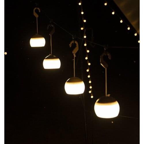 Portable LED Camping Lantern Soft Light Multifunctional Camping HANGing Atmosphere Lamp Tent Emergency Night Light for Outdoor