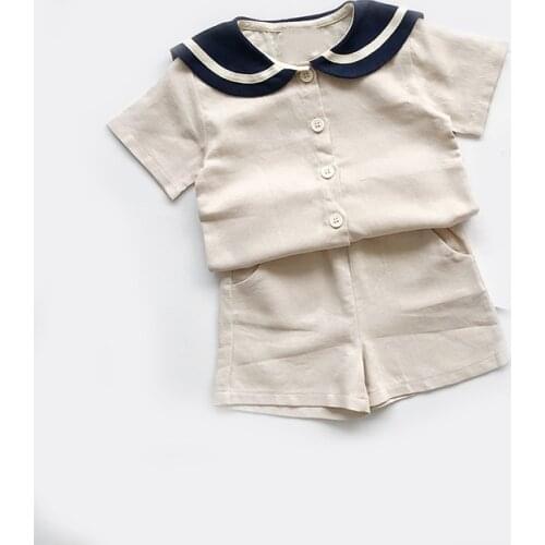 Summer Suit Korean Style Clothing Sets Baby Girl Clothes Top+Short 2Pcs Kids Clothes Girls Boy Sets Suit For Girls