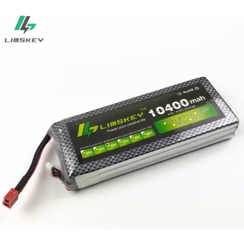 Limskey power 3S 11.1v 10400mah Lipo Battery 30c For Helicopter Four Axis RC Car Boat power T XT60 JST Plug 3s lipo battery 11.1