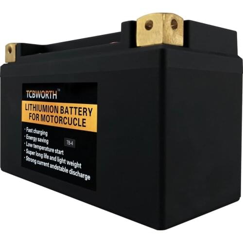 7B-4 9B-4 12B-4 14B-4 12V 4-8Ah CCA 260-480A Lithium Motorcycle Starter Battery Scooter LiFePO4 LFP Waterproof Resistant Iron