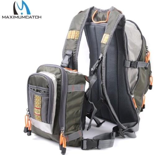 Maximumcatch DUO Fishing Bag Fly Fishing Backpack with Tackle Chest Pack