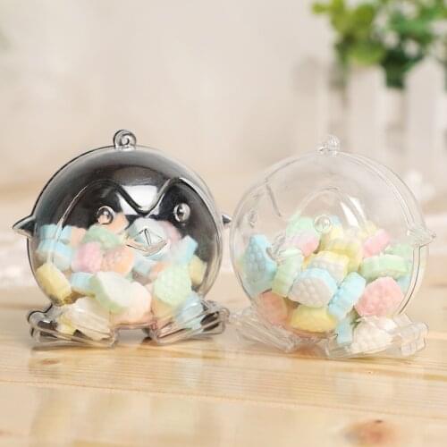 12Pcs Penguin Shape Mini Candy Box Wedding Party Gifts Jewelry Storage Container Sweet Box Sugar Packaging Chocolate Packaging