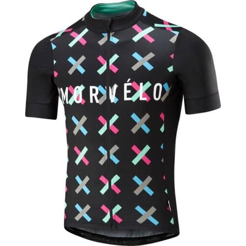 Morvelo Men Summer short sleeve cycling jerseys Bike Clothing Shirt Breathable Tops New Team Sport Mtb Bicycle Clothes