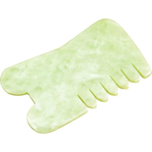 Jade Guasha Board Massage Jade Stone Gua Sha instrument Scraping Plate Jade Stone comb scraping