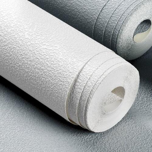 Pure Plain Color White Gray Wallpaper For Walls Roll 3D Embossed Bedroom Living Room TV Background Non-woven Wallpaper Kitchen