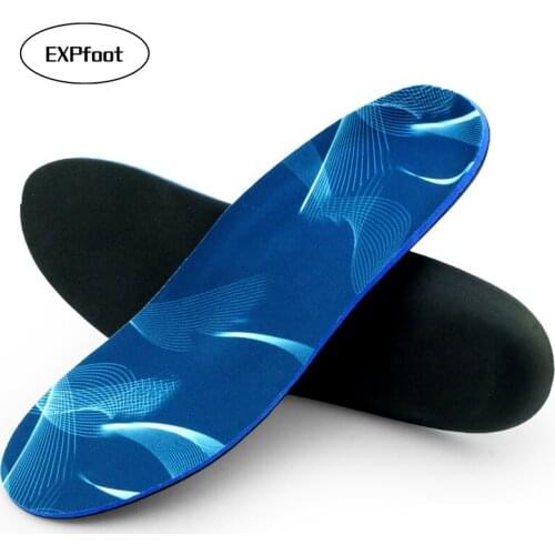 EXPfoot Flat Feet Orthotic Insoles Arch Support Orthopedic Inserts Plantar Fasciitis Feet Pain Pronation for Men and Women
