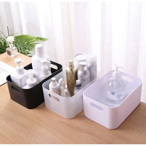 Plastic Storage Basket Bathroom Bathroom Cosmetic Storage Basket Kitchen Desktop Sundries Snack Storage Box