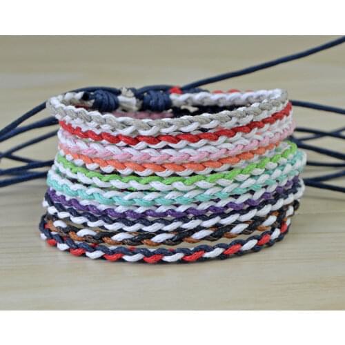Boho Ethnic Handmade Woven Rope Bracelet Men Summer Beach String Bracelets Women Friendship Jewelry